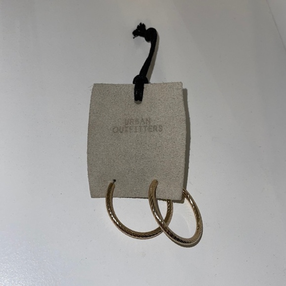 Urban outfitters gold hoop earrings NWT